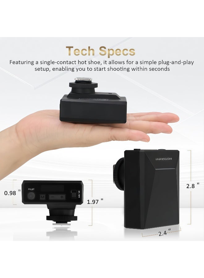 FlashHawk Mini Camera Flash Speedlite, 5600K,USB-C Charging Built-in 1200mAh Battery Compatible for Canon/Sony/Fujifilm/Nikon/Panasonic/Olympus,Speedlight Photography for Cameras with Single-Contact - Image 5